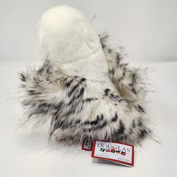 Douglas Wizard Snowy Owl White Black Spotted 8" Plush Stuffed Animal Soft Toy - Picture 5 of 8